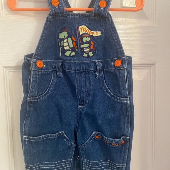 Denim Turtle Overalls - Picture 4 of 9